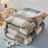 Couette nordique en coton 100% pour lit double, couette d'hiver King size 220x240 cm, couette à carreaux d'hiver queen simple 1