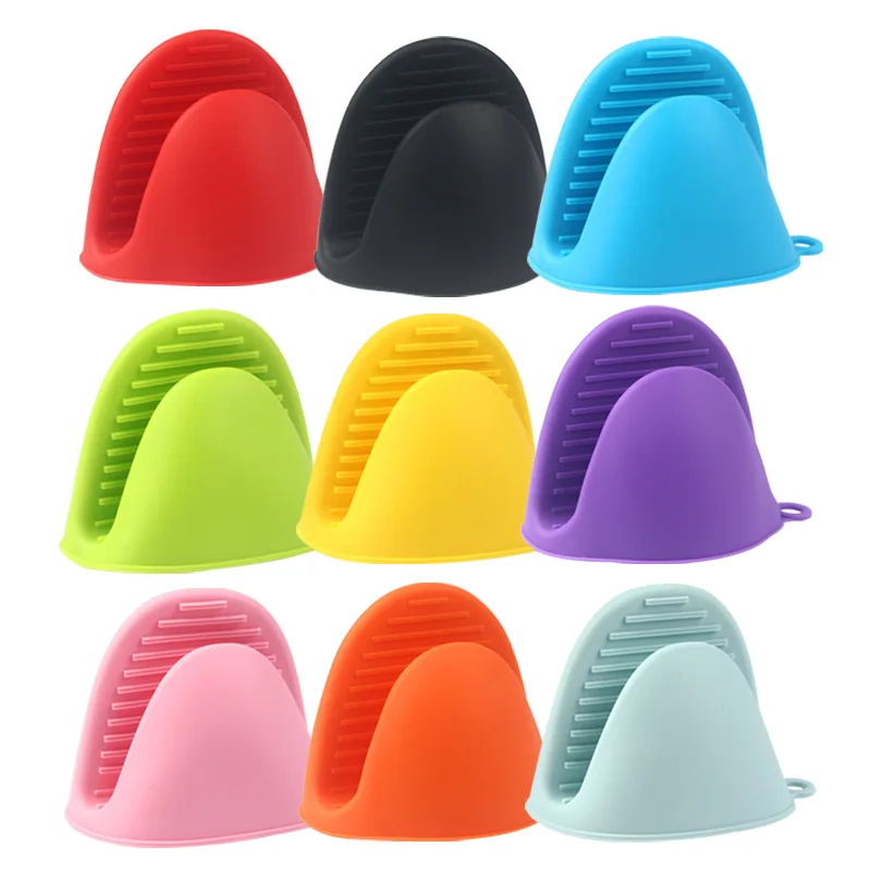 Oven Mitts Silicone Heat Resistant Pinch Mitts Anti Scalding Non Slip Gloves Clips Pot Holder Cooking Baking Oven