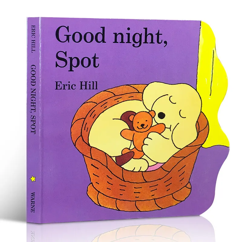 

Milu Original English Good Night Spot ， Children's Board Book Toddler Toy