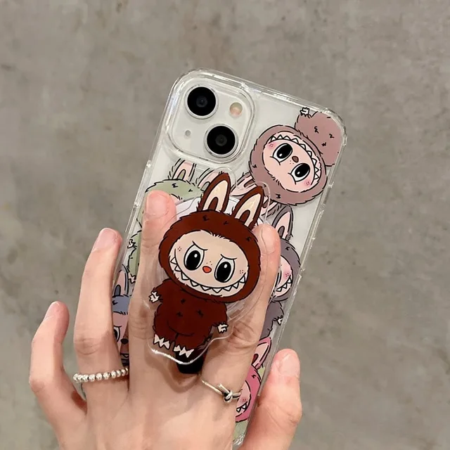 Labubu The Monsters Magnetic Phone Grip – Foldable Cartoon Holder for MagSafe, iPhone & Samsung 3