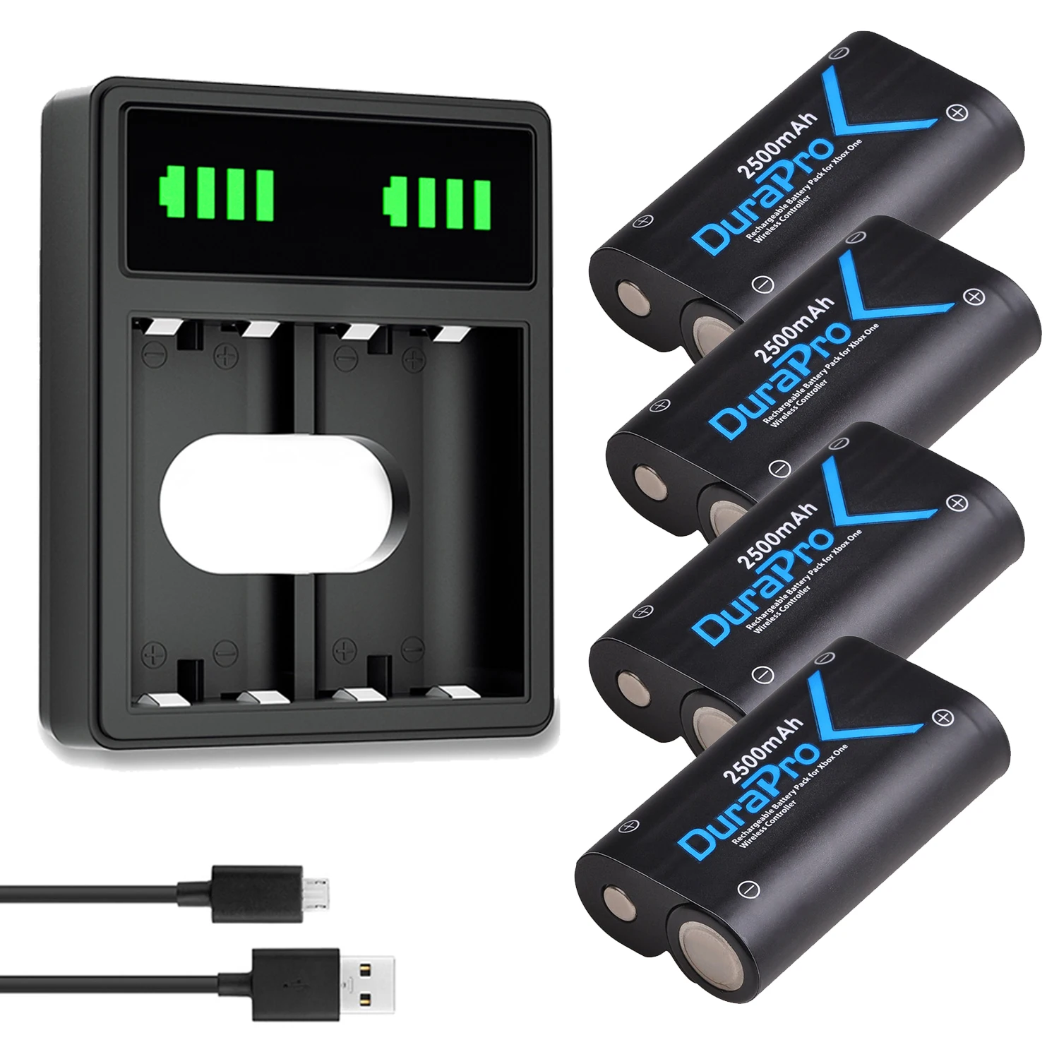 Batteria Di Ricambio Pack Per Xbox One / Xbox One S/Xbox One X/Xbox One Elite Controller Wireless Periferiche E Controller Per Videogiochi + Lcd Caric