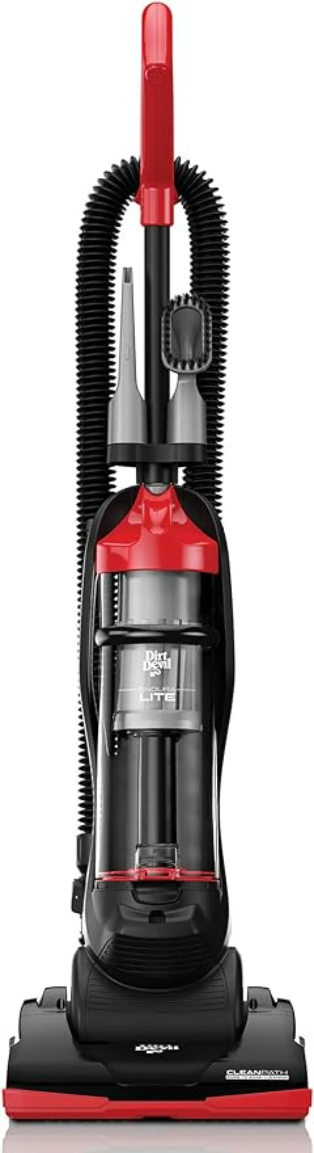 

Dirt Devil Endura Lite Bagless Vacuum Cleaner, Small Upright for Carpet and Hard Floor, Lightweight, UD20121PC, Red