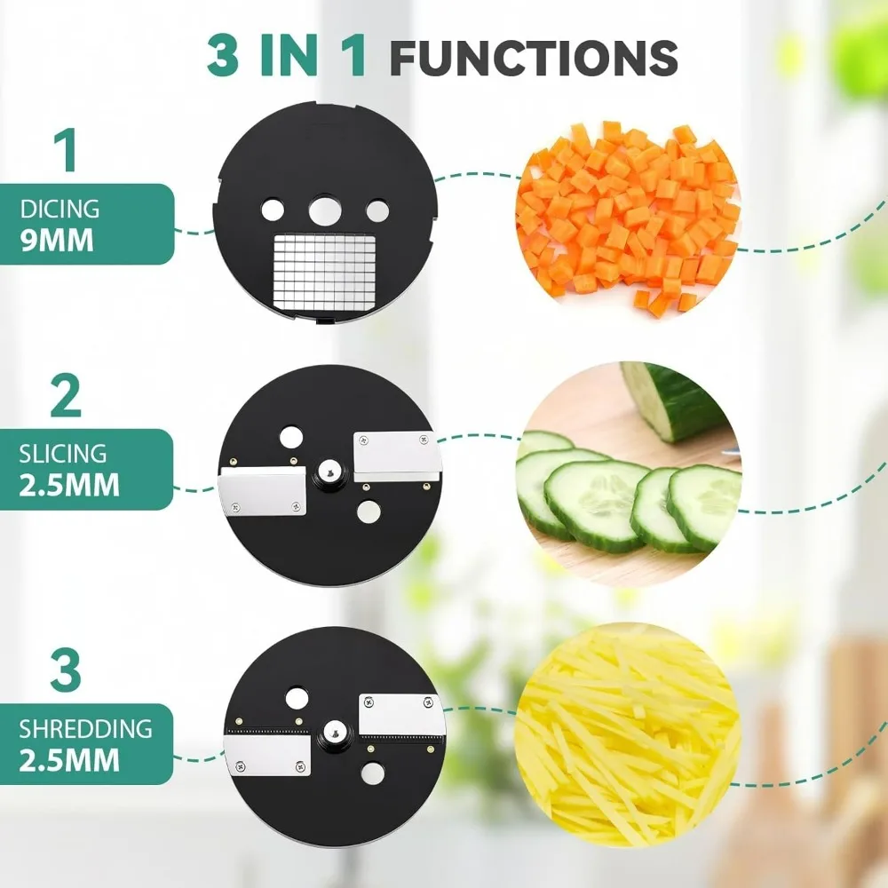 Multipurpose Electric Vegetable Slicer, Chopper, and Grater for Effortless Dicing and ShreddingNEW-