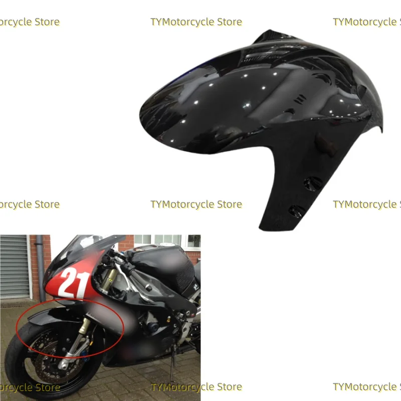 

Bright black Fairing Front Fender Mudguard Cover Cowl Panel Fit for Yamaha YZF R1 YZFR1 YZF-R1 1998 1999 2000 2001