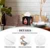 Delta Sigma Theta Sorority Tissue Box Cover Square Tissue Holder with Belt Bottom Leather Napkin Holder for Vanity Countertop 2
