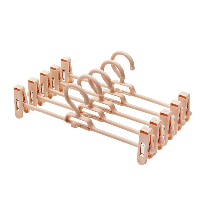 5PCS Non-Slip Hanger Closet Organizer Hangers For Clothes Multifunction Trouser Skirt Clips Rack for Coat Wardrobe Storage 6