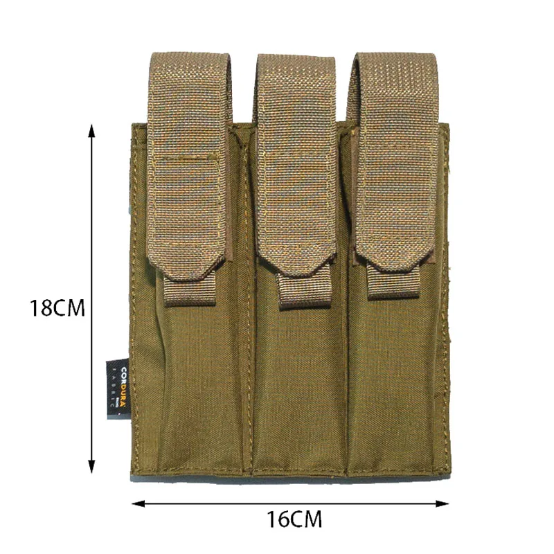 

Tactical Chest Molle Triple MP7 Mag Bag Outdoor Multi functional Vest Hanging Bag Waistpack Tool Kit Pouch TC0115