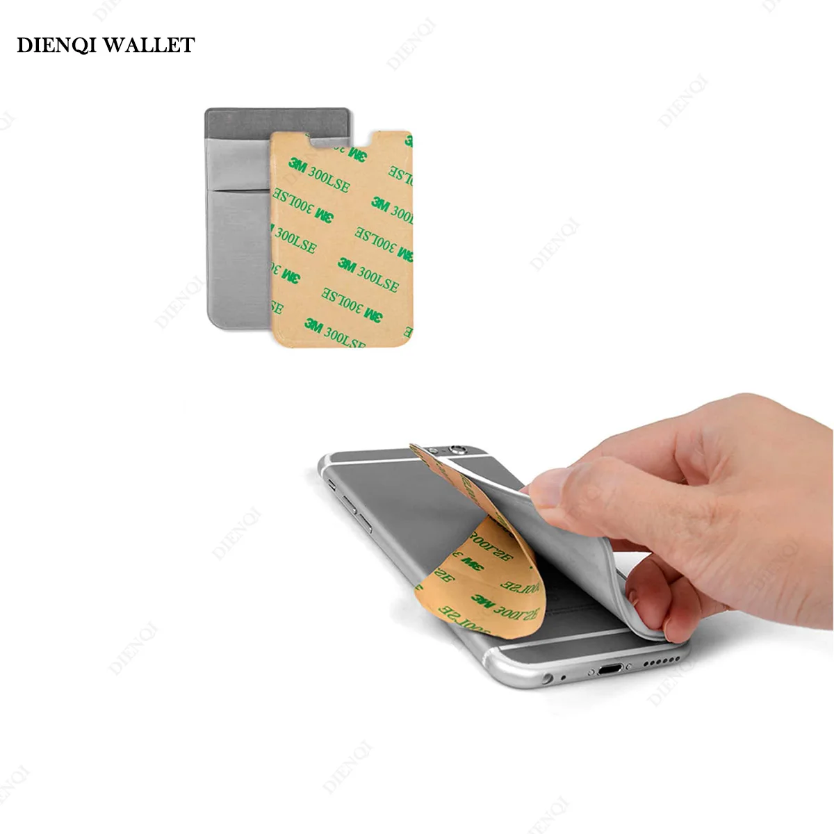 Phone Card Sticker Fashion Elastic Cloth Mobile Cell Phone Card Holder Money Clip Wallets Credit ID Cardholder Adhesive Pocket credit card holder,id card holder