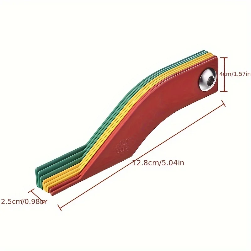 Car brake pad thickness gauge 8-in-1 car brake pad thickness measuring tool brake pad thickness gauge set 6