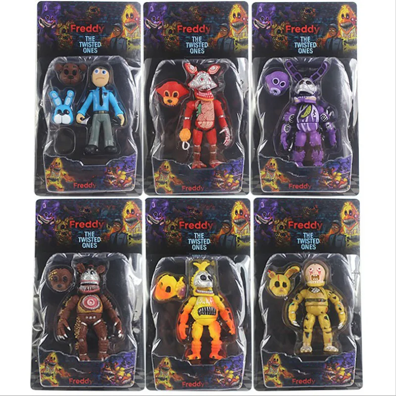 Экшн-фигурки FNAF 5 Nights Freddy Bonnie Foxy коллекционная игрушка светящаяся подвижные