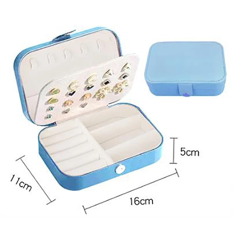 Large Capacity Jewelry Box Double Drawer Earrings Necklace Ring Storage Box Outdoor Travel Portable Jewelry Storage Box 10 Large Capacity Jewelry Box Double Drawer Earrings Necklace Ring Storage Box Outdoor Travel Portable Jewelry Storage Box