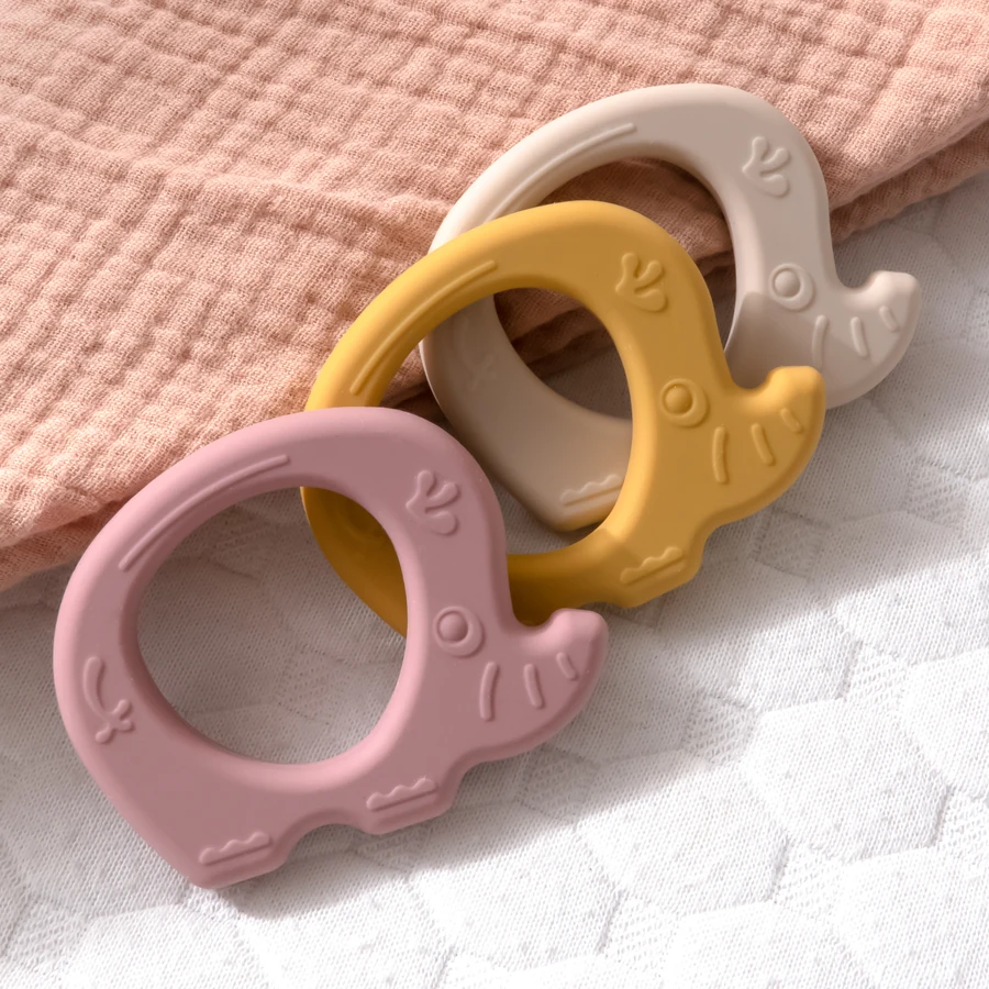 Cartoon Baby Massaggiagengive Baby Finger Succhiare Giocattolo Cura Molare Baby Elephant Shape Food Grade Materiale Siliconico Prodotti Per Bambini