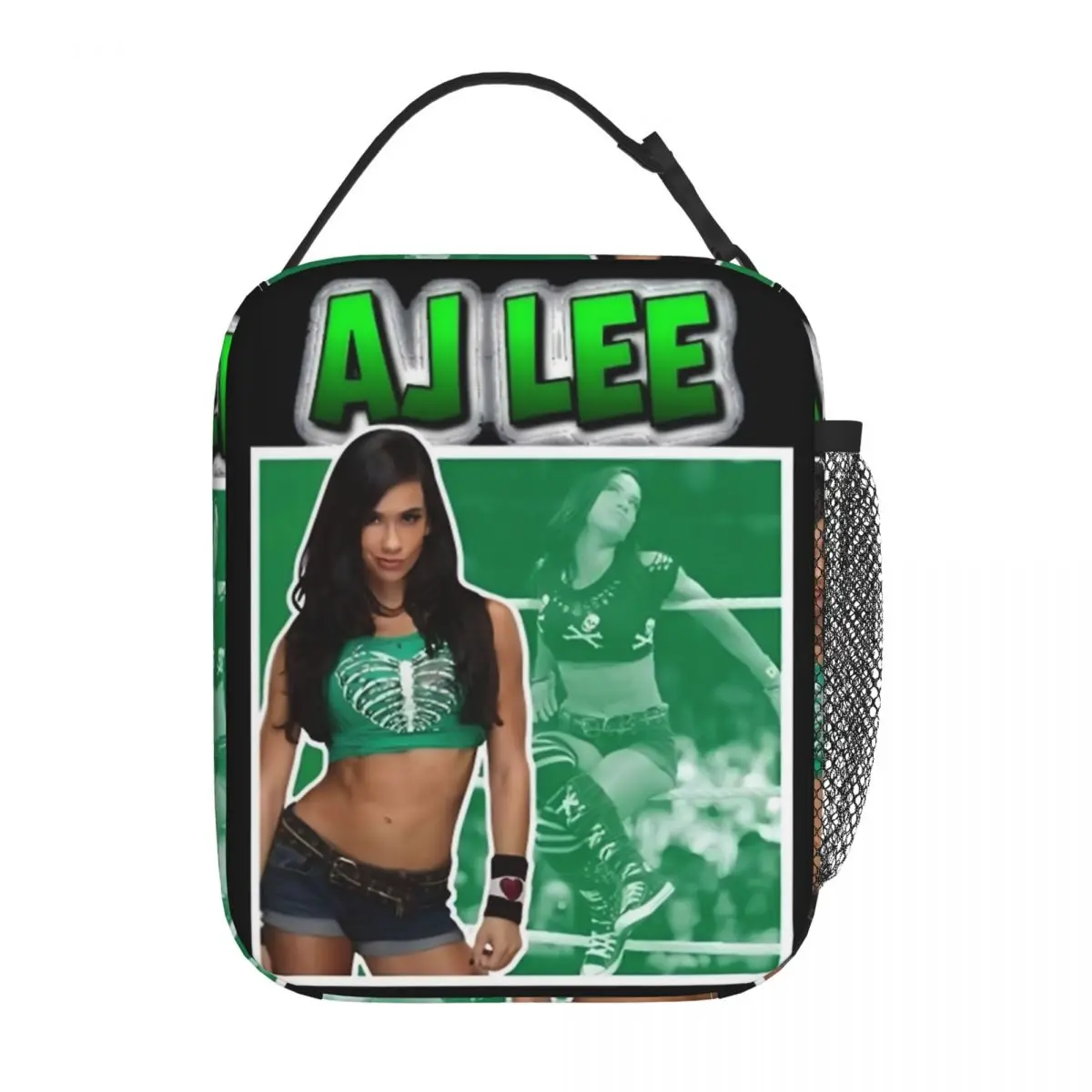 AJ Lee 레슬링 절연 도시락 가방 쿨러 도시락 용기 대용량 토트 도시락 상자..