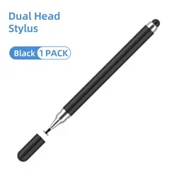 2 - in - 1 Multi - Function Stylus Pen with Dual Tips (Black)