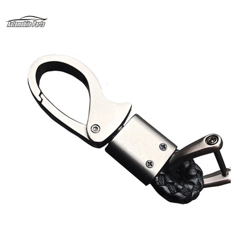 Leather Cord Car Key Chain Horseshoe Key Ring for Camry Chr Corolla Rav4 Yaris CROWN Prius Auto Parts Брелок