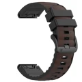 Dark brown leather