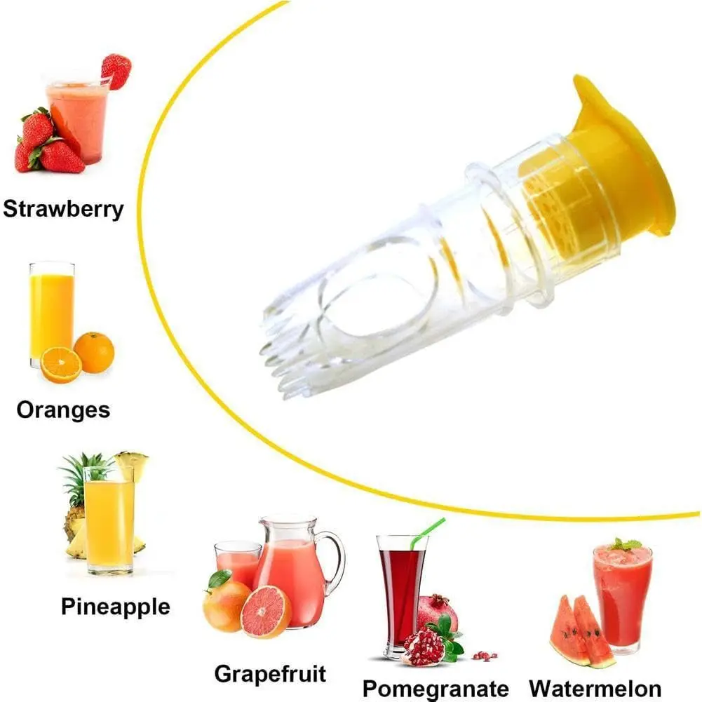 2PCS Portable Mini Citrus Juicer - Handheld Lemon Squeezer and Reamer