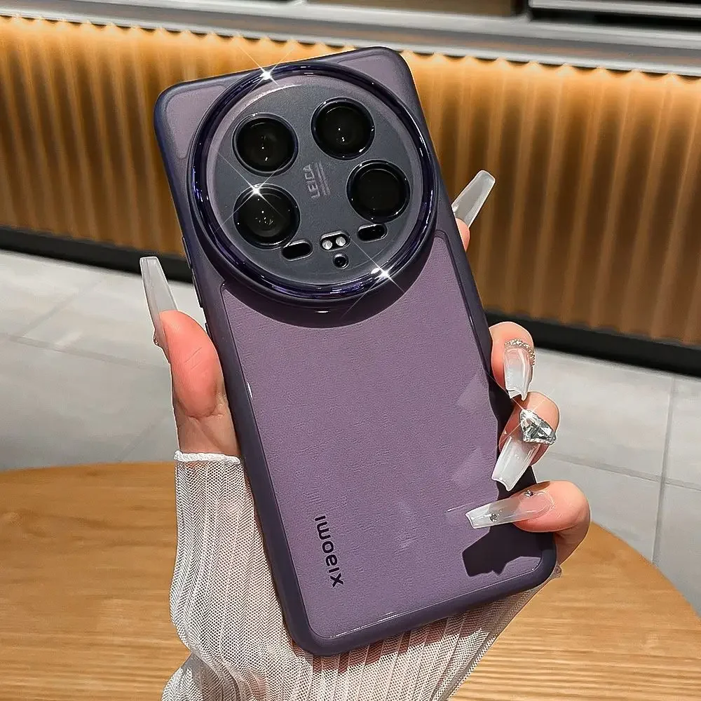 Transparent Shockproof Silicone Case with Camera Lens Film
