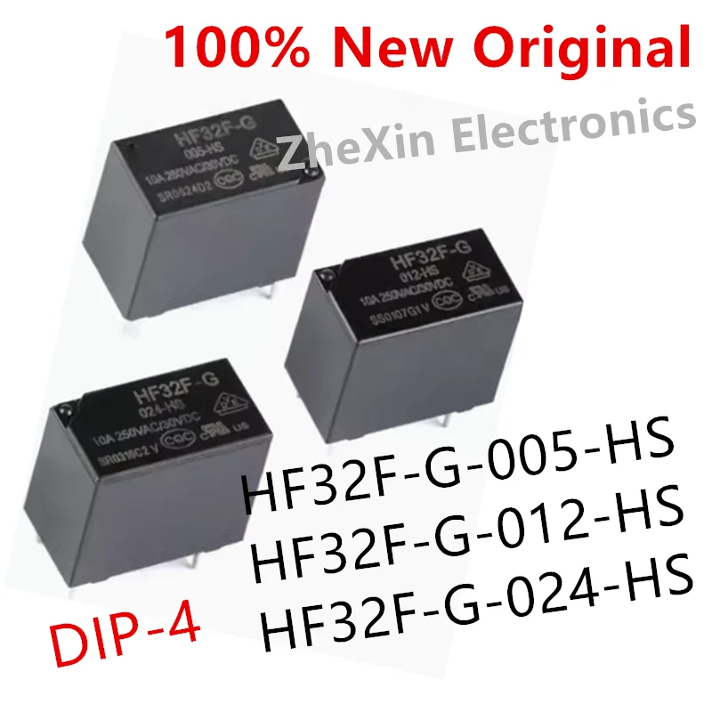 

10PCS/Lot HF32F-G-012-HS 、HF32F-G-024-HS、HF32F-G-005-HS New Original Power Relay HF32F-G/012-HS、HF32F-G/024-HS、HF32F-G/005-HS