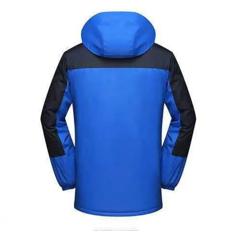 Cotton-Padded Coat Shell Jacket Hooded Fleece-Lined Thicken Large Size Winter Warm Work Clothes Men Coat Workwear Parkas