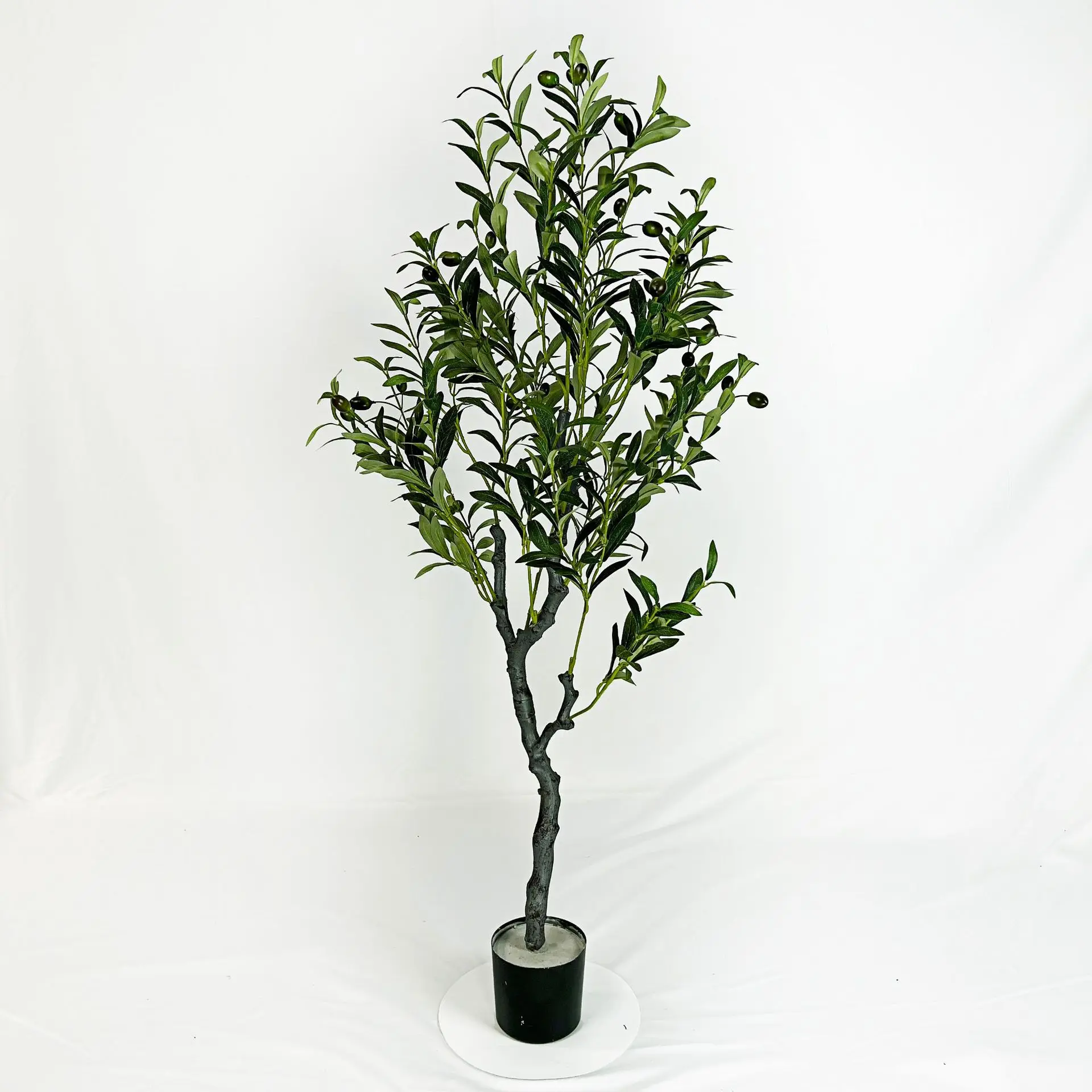 

Artificial Olive Branches, Fake Plants, Potted Branches, Office Living Room, Floor-standing Bonsai, Home Decoration