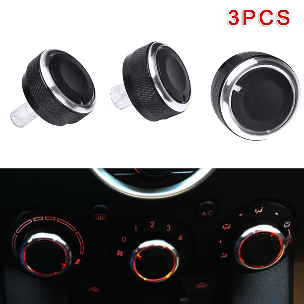 3pcs Switch Knob A/C ABS Accessories Air Conditioner Black Climate Control Buttons For Mazda 2 Demio 2007-14 Frame free shipping custom suit latest white two buttons groom tuxedos best man peak black lapel wedding groom wear suits men dress