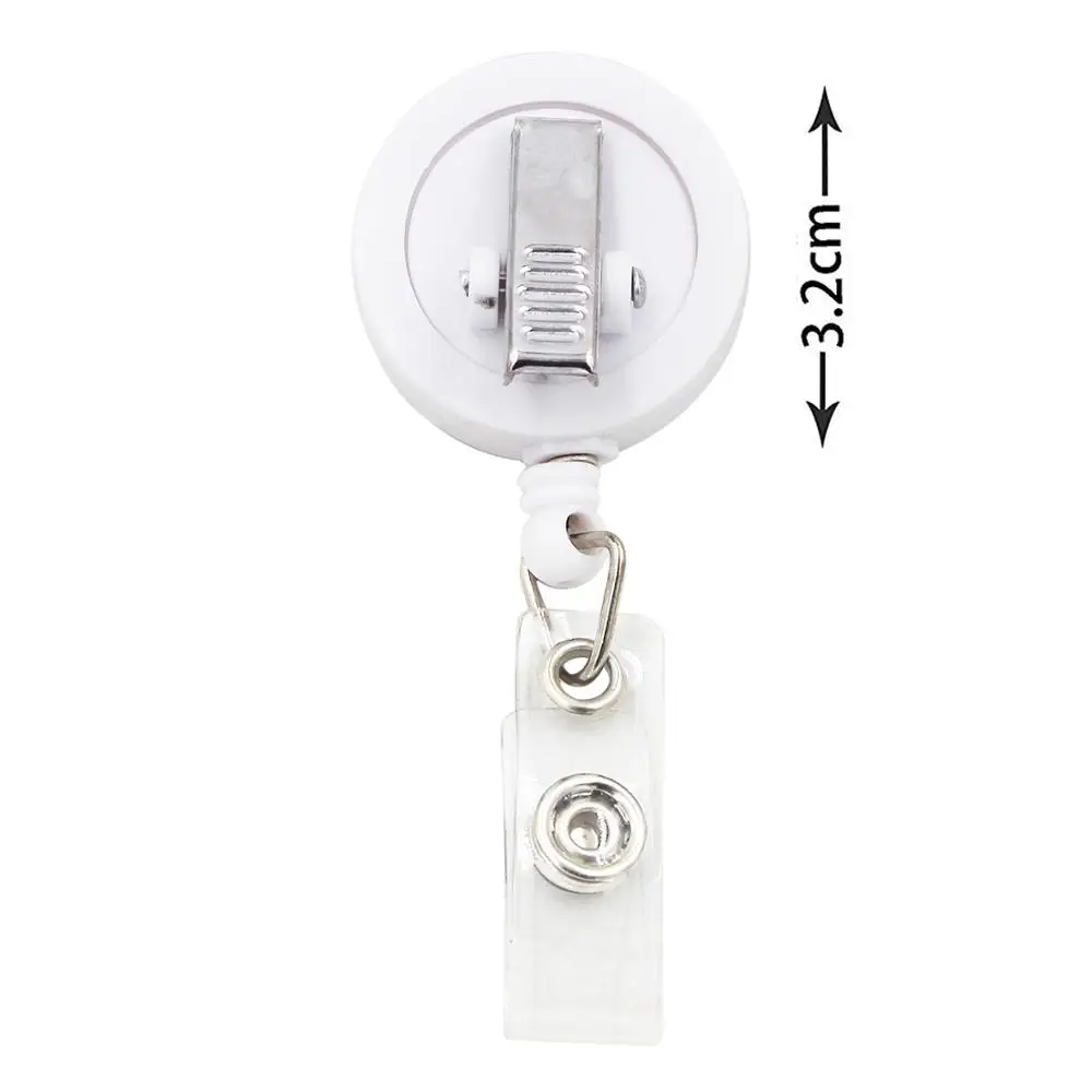 idclip 1PC Metal Retractable Badge Holder Heavy Duty ID Badge Reels with  Key Chain Belt Clip ID / Key Card - AliExpress