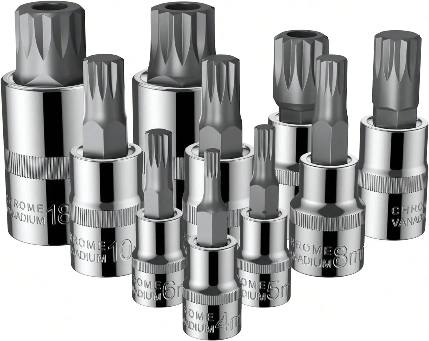 XZN Triple Square Spline Bit Socket Set Image 10