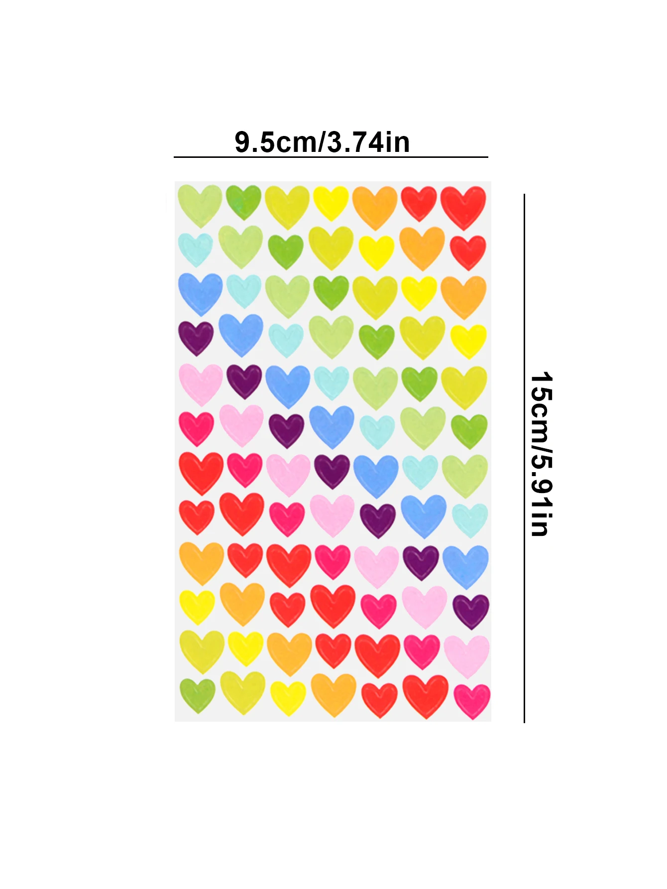 Decorative Stickers 6pcs Clipbook Self-adhesive Adhesive Album Decoration Accessories DIY Star Heart Dots Color Handicrafts