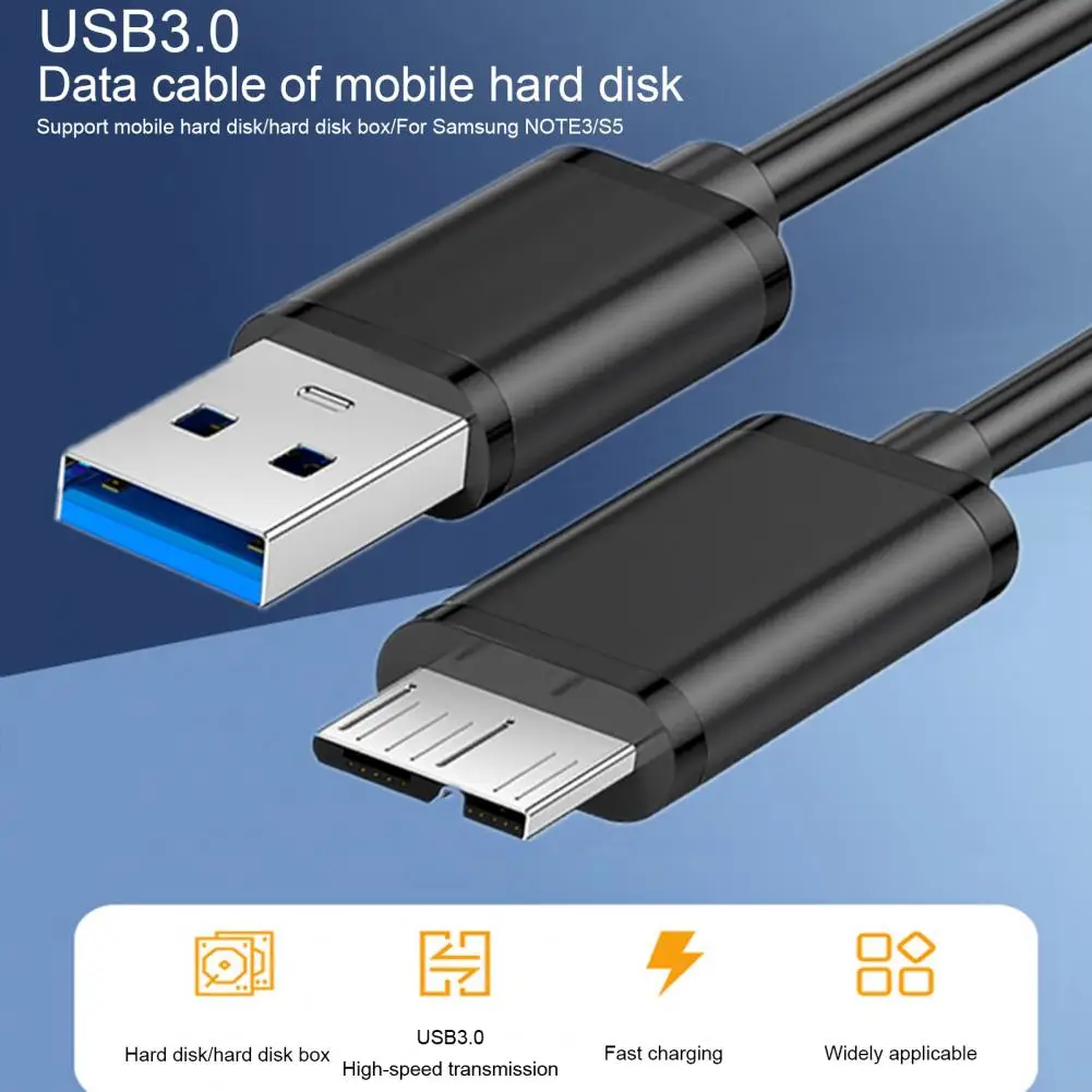 

Adapter Cable Convenient Plug And Play Anti-winding HDD Cable Micro Data Cable Computer Accessories