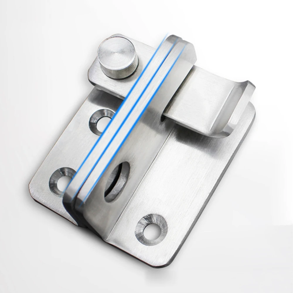 Description Picture 6 of itemStainless Steel Cabinet Lock Hasp Latches Sliding Door Simple Convenience Punching Lock For Hotel Door Security Hardware