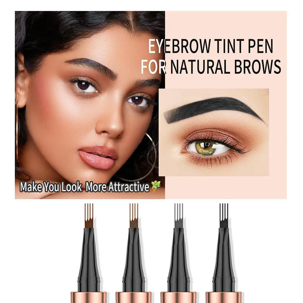 

4 Point Eyebrow Pencil Maquillajes Para Mujer Waterproof Liquid Eyebrow Pen Makeup Long Lasting Cosmetic Microblade Brow Pe J4F4