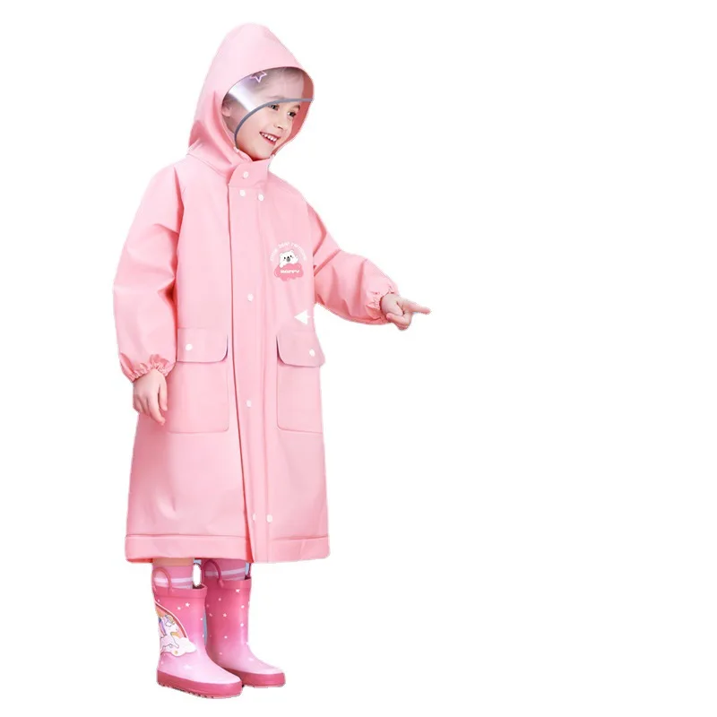 Waterproof Raincoat Children's Raincoat EVA Non Disposable Raincoat With Schoolbag Position School Poncho Boys And Girls Cartoon Baby waterproof raincoat