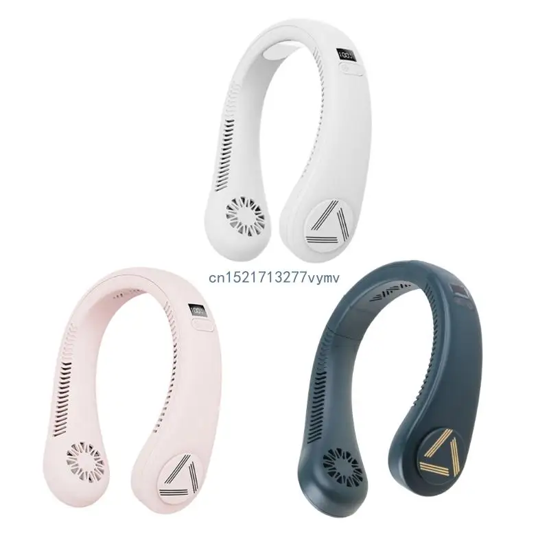 

Portable Fan Cooling Fan Hanging Neck Fan Wearable Neckband Sport Fan