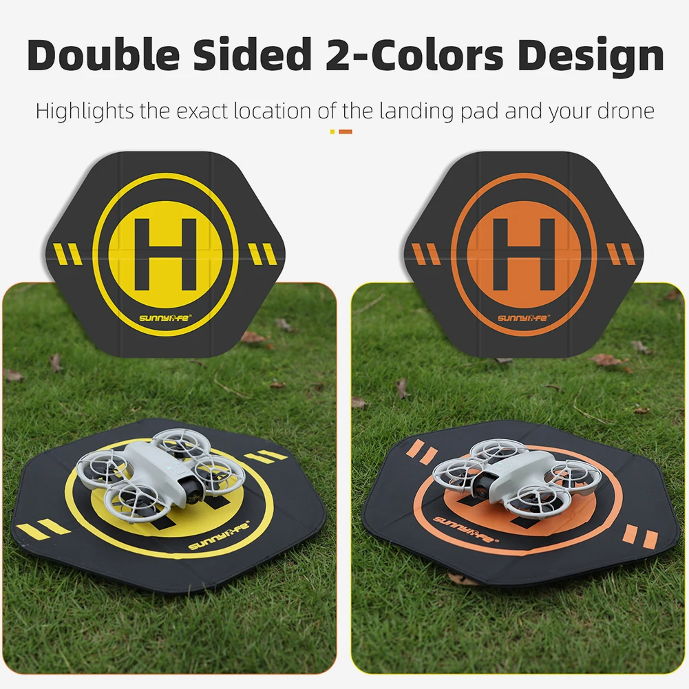 Tapis d'atterrissage pliable pour drone DJI NEO, Mini4Pro, AVATA 2 avec surface antidérapante et motifs de guidage