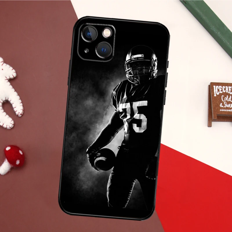 American Football Phone Case For iPhone 16 15 14 13 12 Mini 11 Pro
