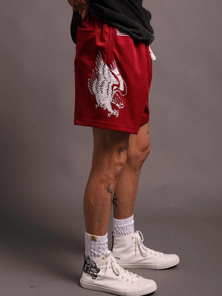 new Gym Shorts Men Running Shorts Sport Homme Breathable Soft Tennis Workout Sportswear Mesh Short Pants Male Yoga Basketball