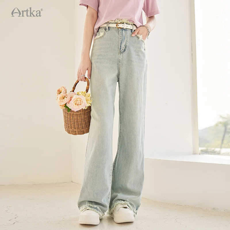 artka-2023-spring-summer-new-women-jeans-fashion-casual-high-waist-straight-jeans-loose-wide-leg-washed-denim-pants-kn92133x