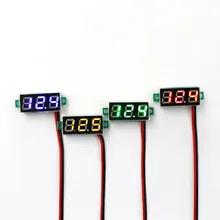 

DC Mini Voltage Meter 0.28Inch LED Digital Voltmeter Auto Car Mobile Power Volt Tester Detector 12V 2.5 40 Red Green Blue Yellow