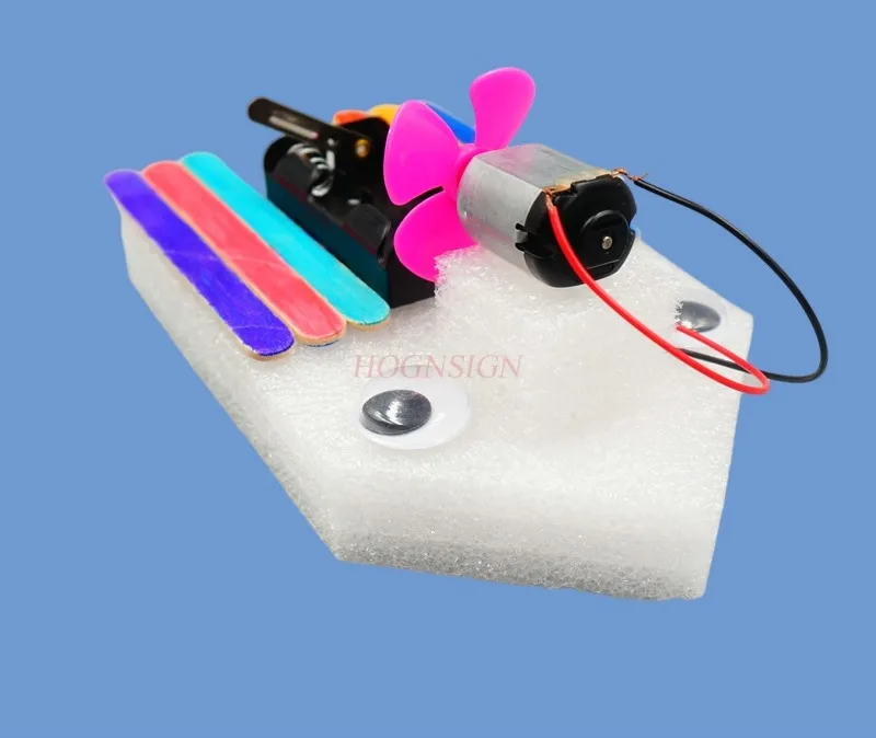 

Учебный инструмент физики, эксперимент, gizmo DIY физическая технология, маленькая Сборная модель, ветровая аэродинамическая лодка
