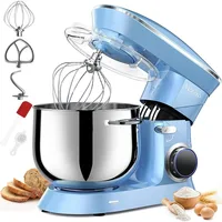 9.5 Qt Stand Mixer, 10-Speed Tilt-Head Food Mixer, Vezzio 660W Kitchen Electric Mixer with Stainless Steel Bowl, Blue 1