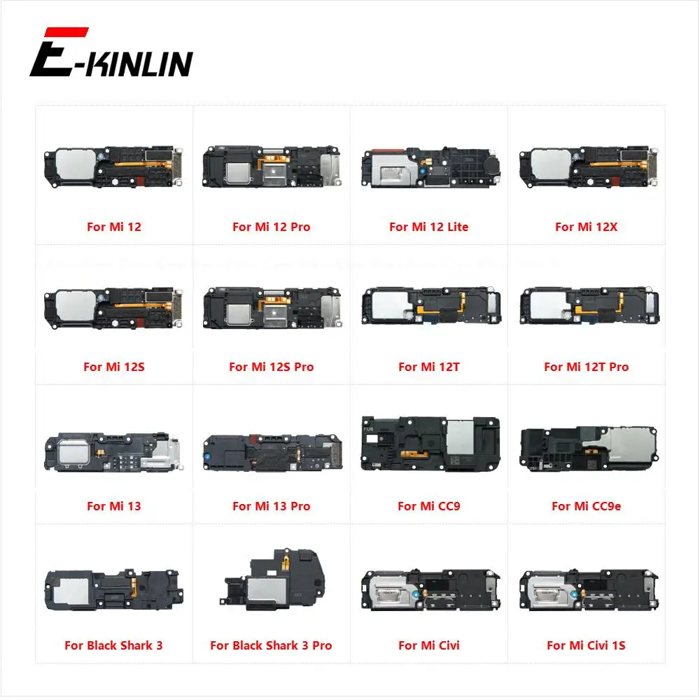 Altoparlante Per Xiaomi Mi 12 12X 12S 12T 13 Pro Lite Cc9 Cc9E Black Shark 3 Civi 1S Altoparlante Buzzer Ringer Flex Parts