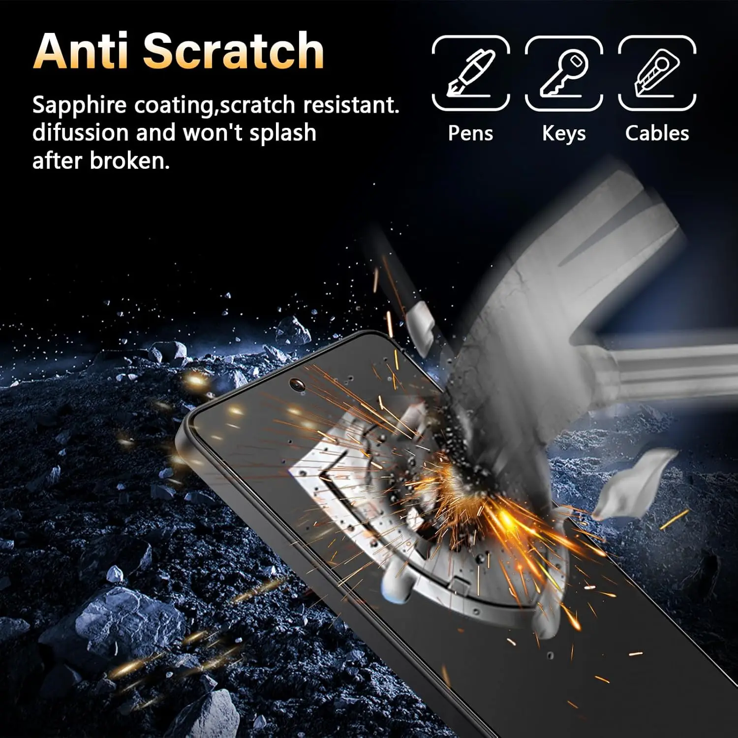 Premium Matte Tempered Glass Screen Protector (2/4 Pack)