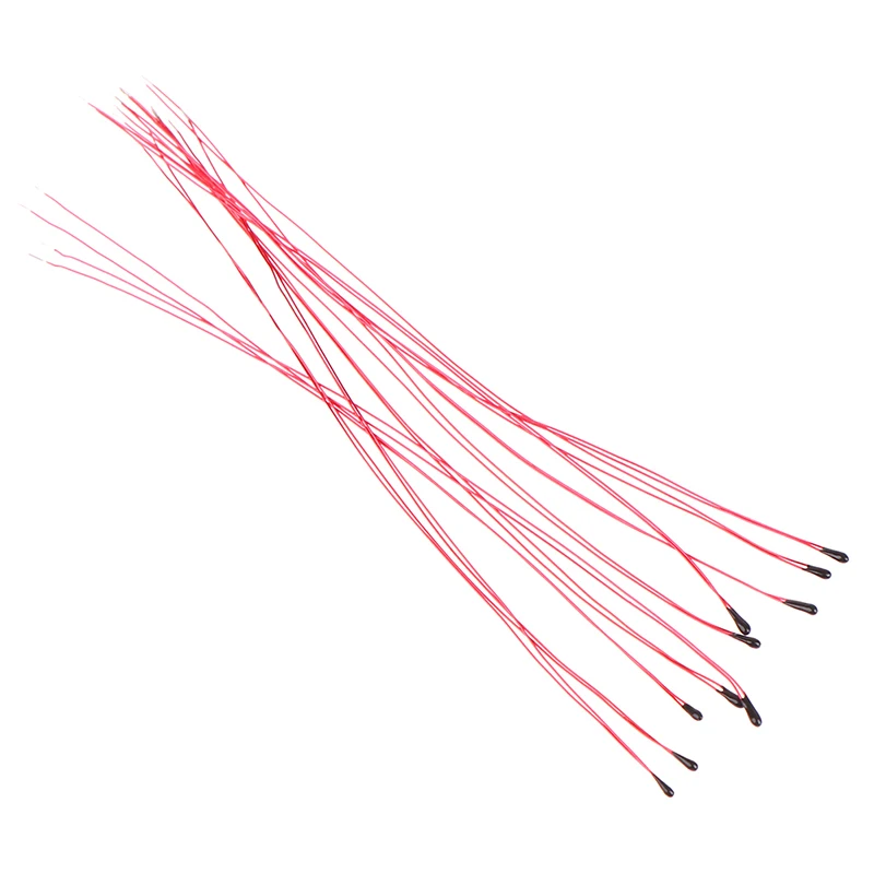 NTC Thermistor Thermal Resistor MF52B 10K 100K Probe Strap Wire B3470 B3380 B3950 B3435 B4250 Temperature Control Sensor 10PCS