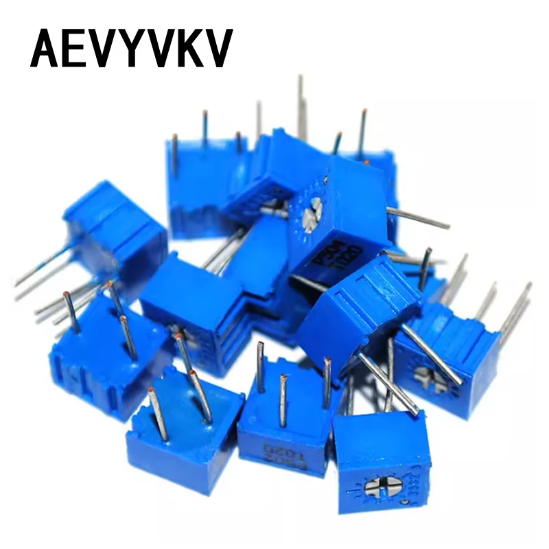 

10pcs 3362P Series Resistance 101 201 501 102 202 502 103 Trimpo Trimmer Potentiometer 3362 500R 1K 2K 5K 10K 20K 50K 100K