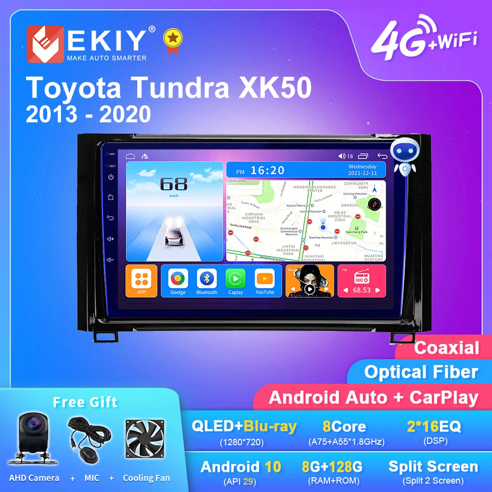 

EKIY T7 For Toyota Tundra XK50 2013 - 2020 Car Radio Multimedia Video Player Navigation Stereo GPS Android 10 No 2din 2 din DVD