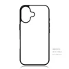 MANNIYA for iphone 16 plus 16 pro max 16E Blank 2D Sublimation TPU+PC rubber phone Case cover with Aluminum inserts 10pcs/lot 3