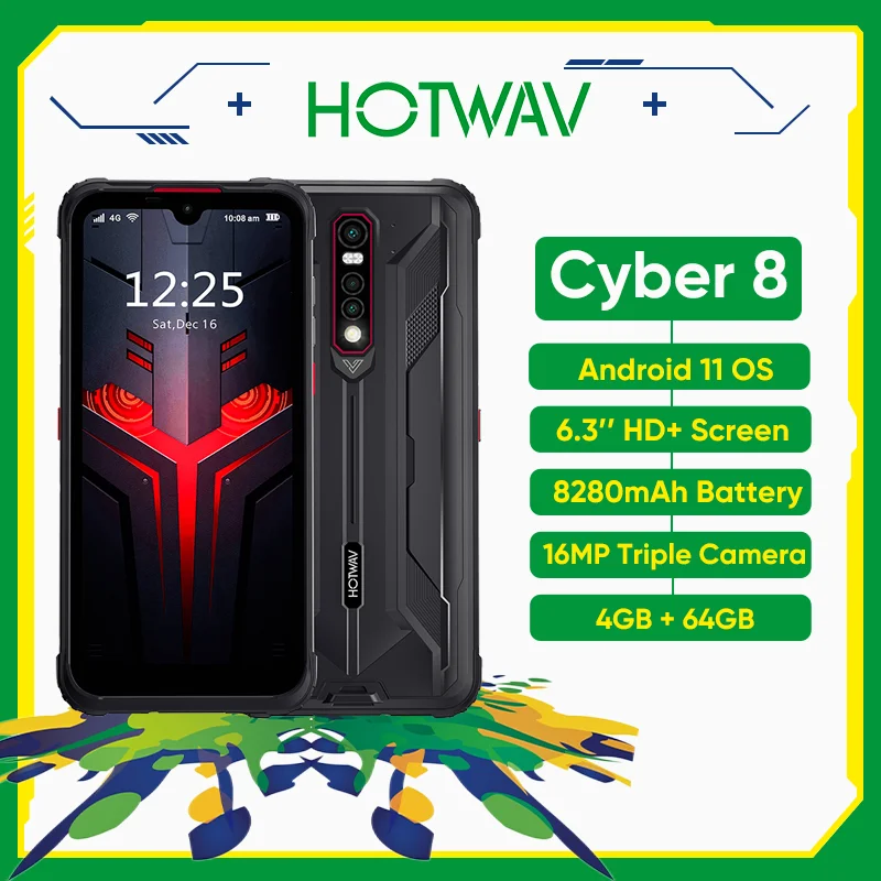 Hotwav Cyber 8 6.3'' Nfc Supported Mobile Phone 4gb 64gb Waterproof ...