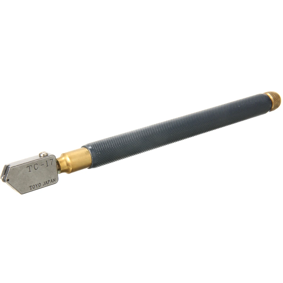 Glass Cutting Antislip Carbide Metal Tools  TC-17 Oil Glass Cutter Metal Handle Diamond Straight Head Cutting Tool 3