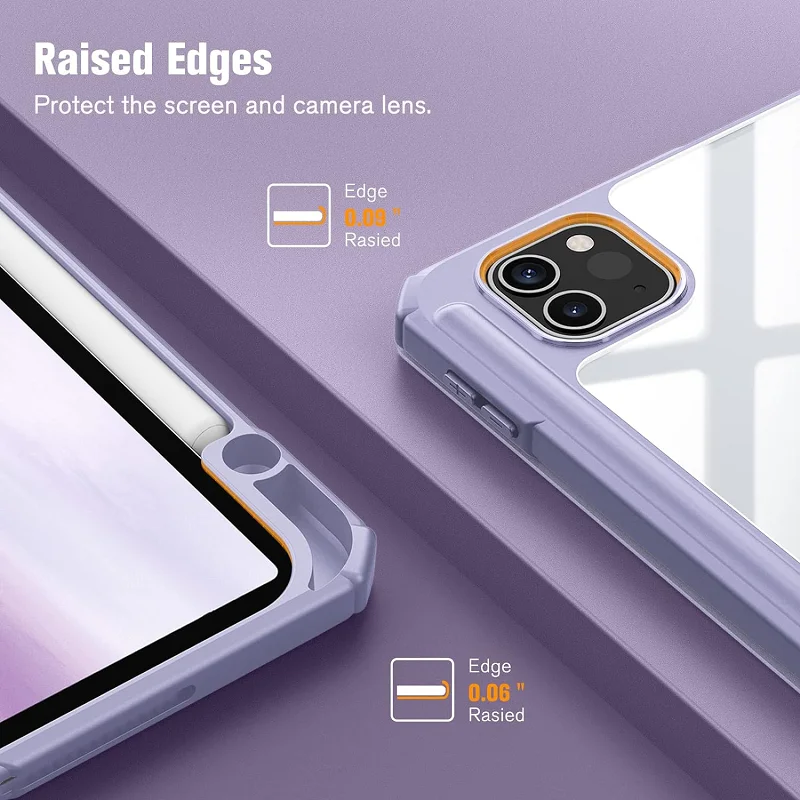 Elegant Protective Tablet Cover with Auto Wake/Sleep and Built-in Pencil Holder